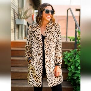 Cabi "JOSEPHINE" Animal Print Faux Fur Jacket- Sz. MD! Never Worn!